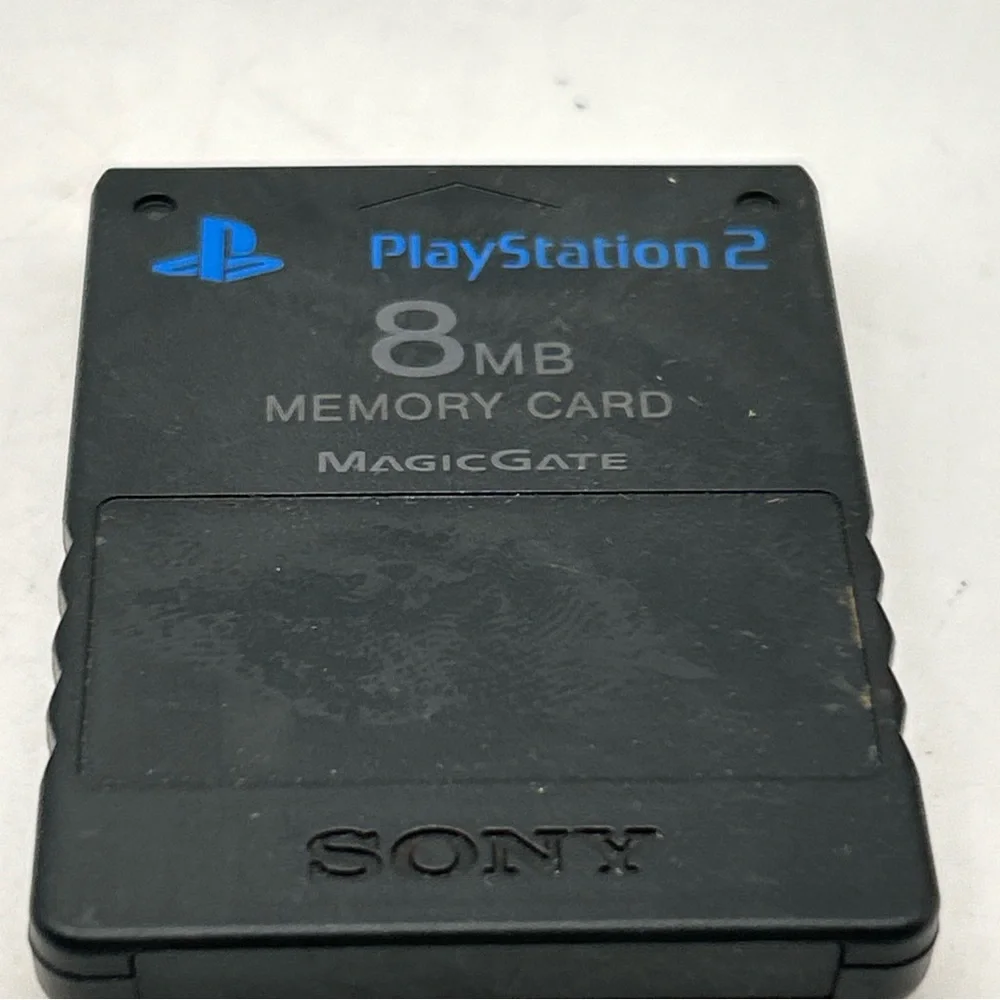 Black Sony Playstation 2 PS2 Original OEM MagicGate 8mb Memory Cards Authentic